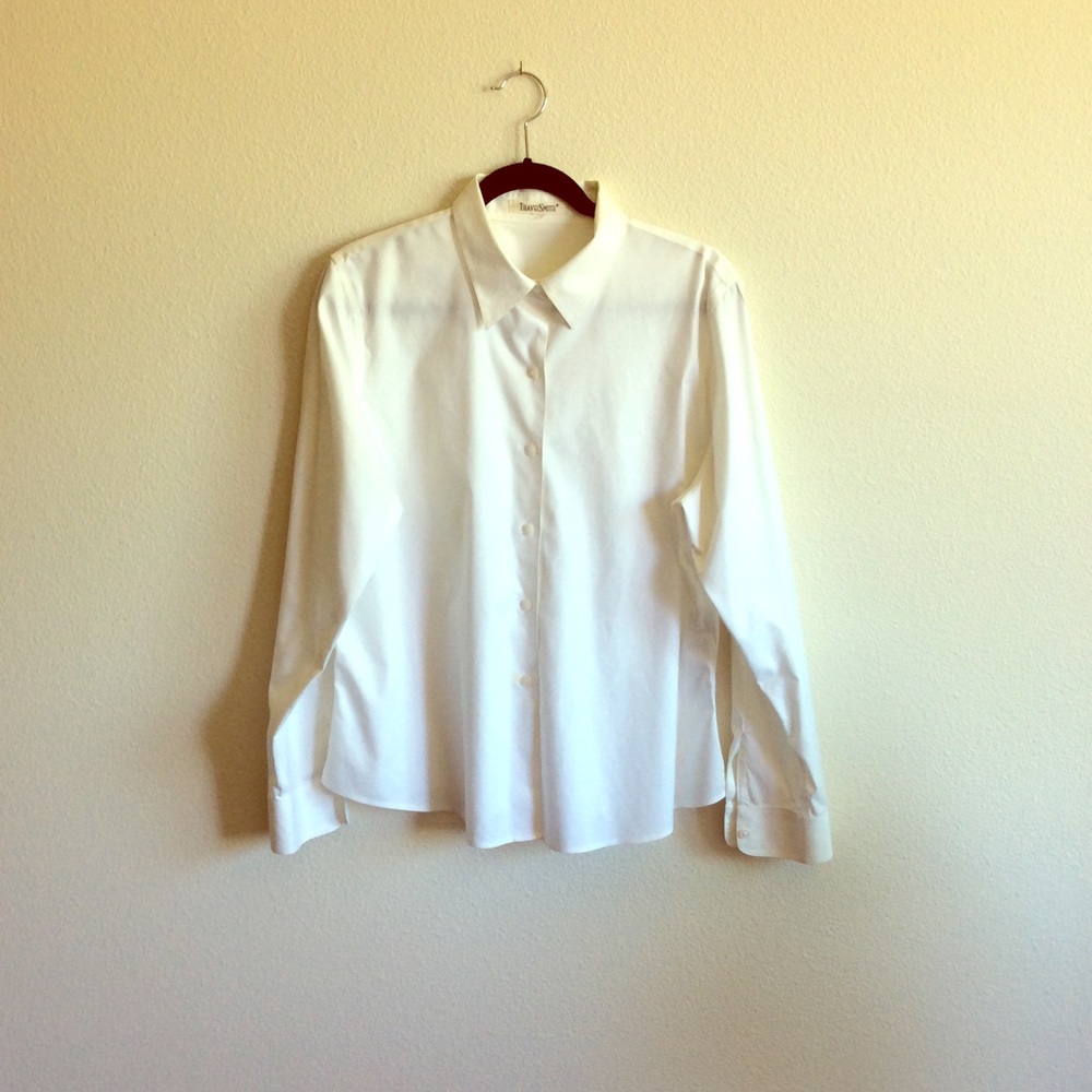 Travel Smith  -it’s a basic white blouse